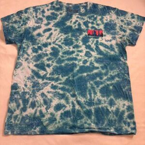 Death Valley Arizona Blue & White Tie-Dye T-Shirt | Graphic Tee | Size Large